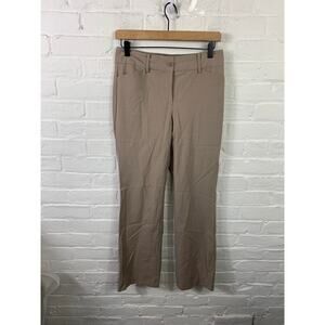 Talbots Women's Heritage Dress Pant Flat Front Straight Leg Cacao Size 2P